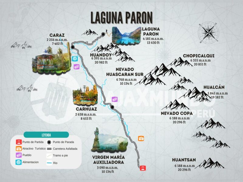 Mapa del tour