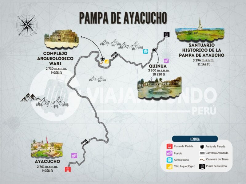 Mapa del tour