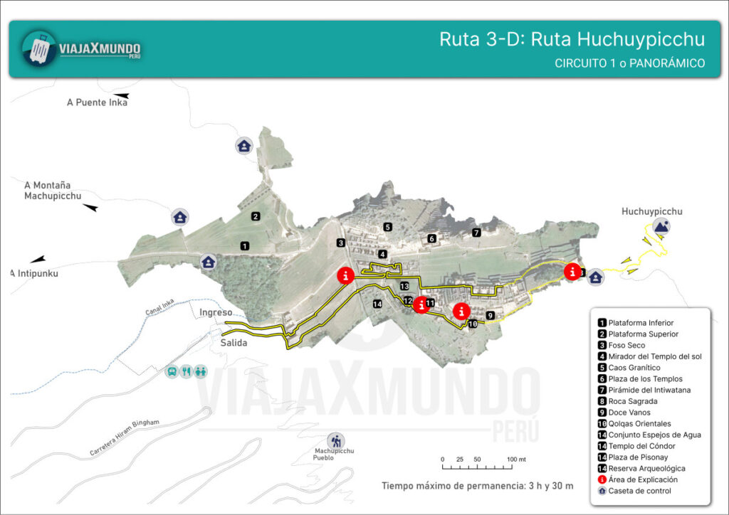 Circuito 3 Machu Picchu Ruta 3-D Huaynapicchu