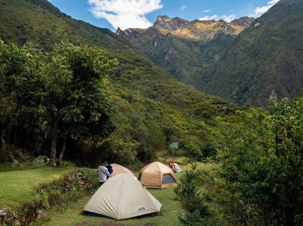 Campamento en Choquequirao