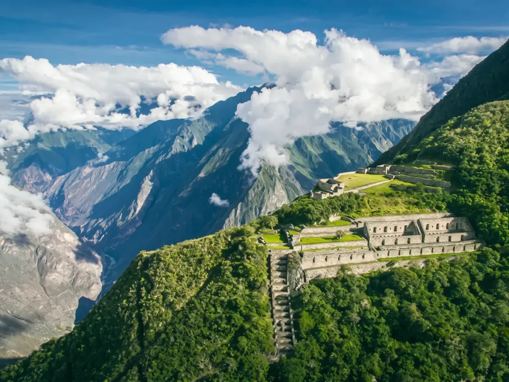Como llegar a choquequirao-Vista panoramica del sitio arqueologico de Choquequirao