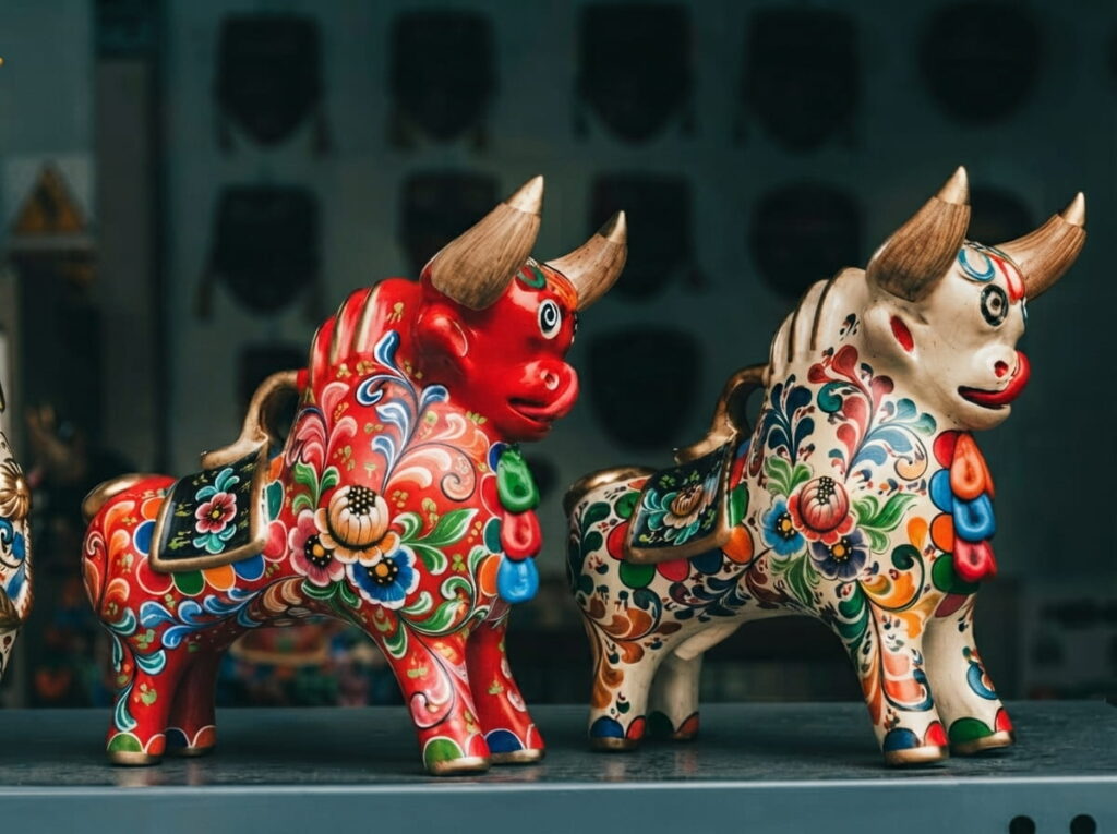 Toritos de Pucará artesanales