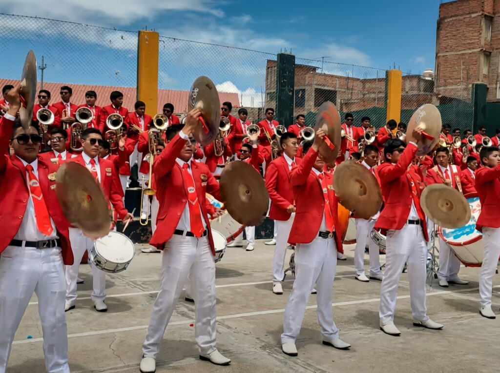 Banda de músicos en la Festividad de la Candelaria