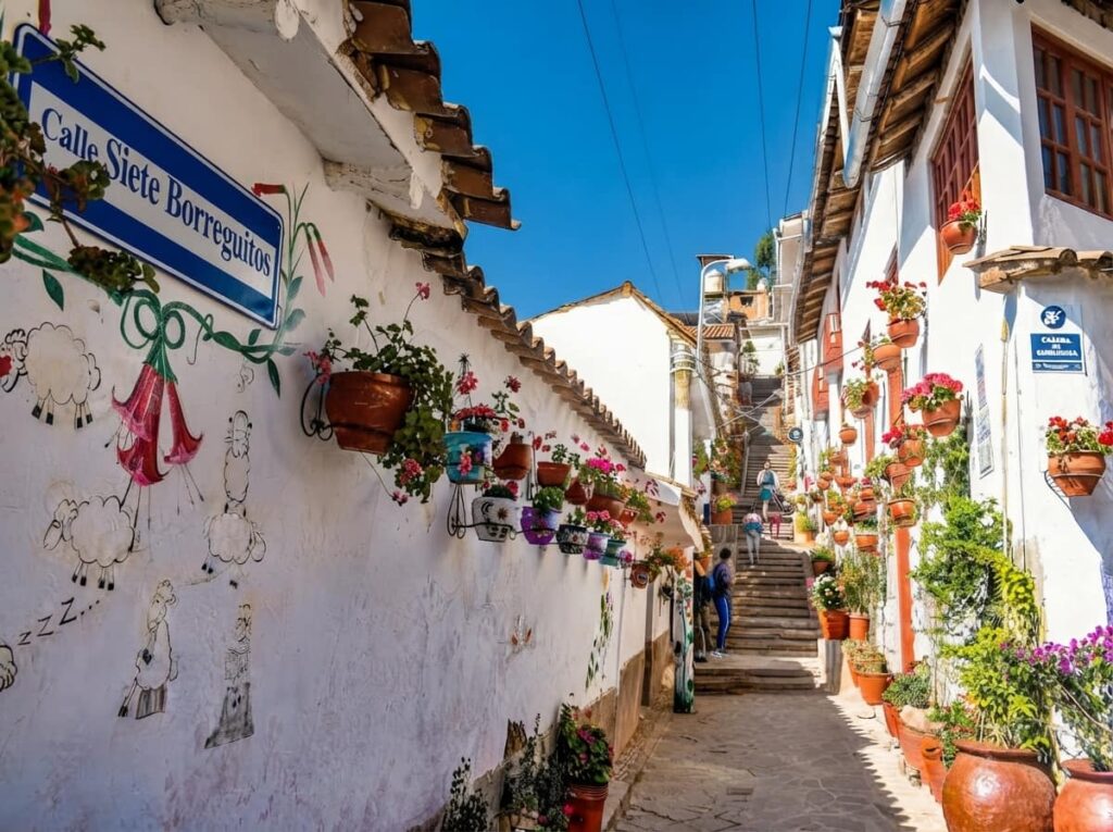 Calle Siete Borreguitos en San Blas