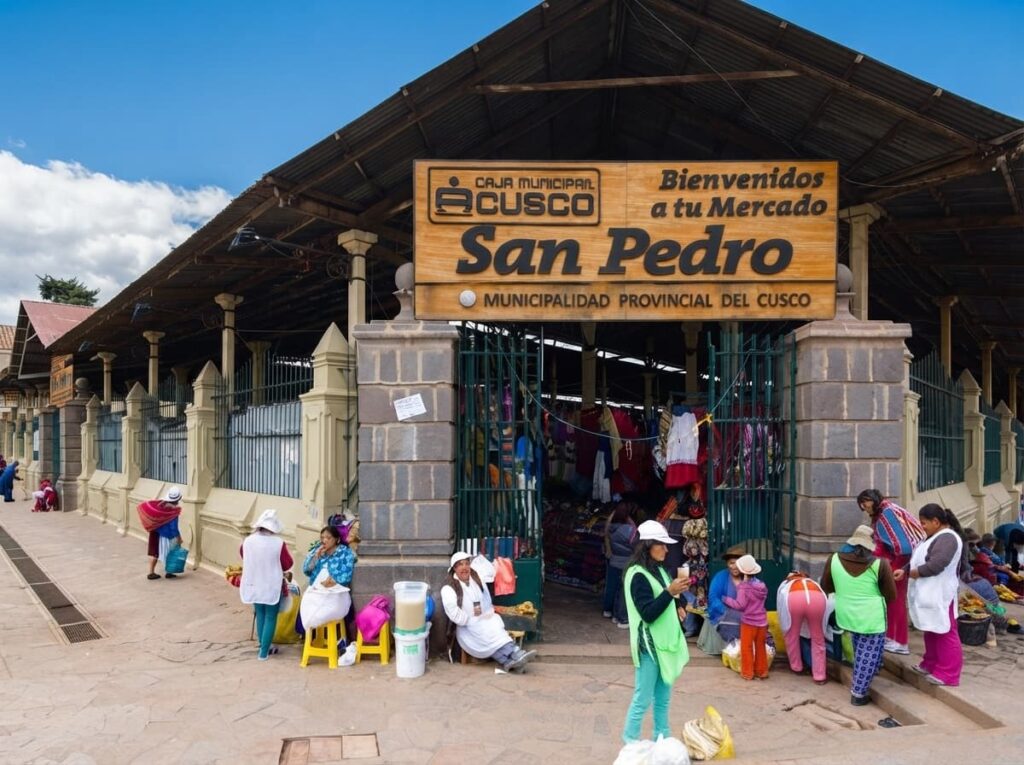 Productos frescos en el Mercado San Pedro