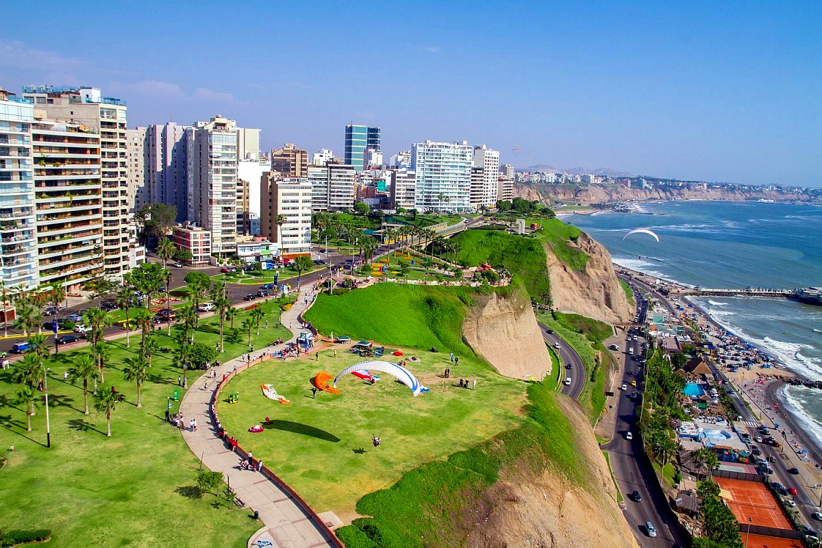 Vista de Lima y Miraflores durante el tour por Perú