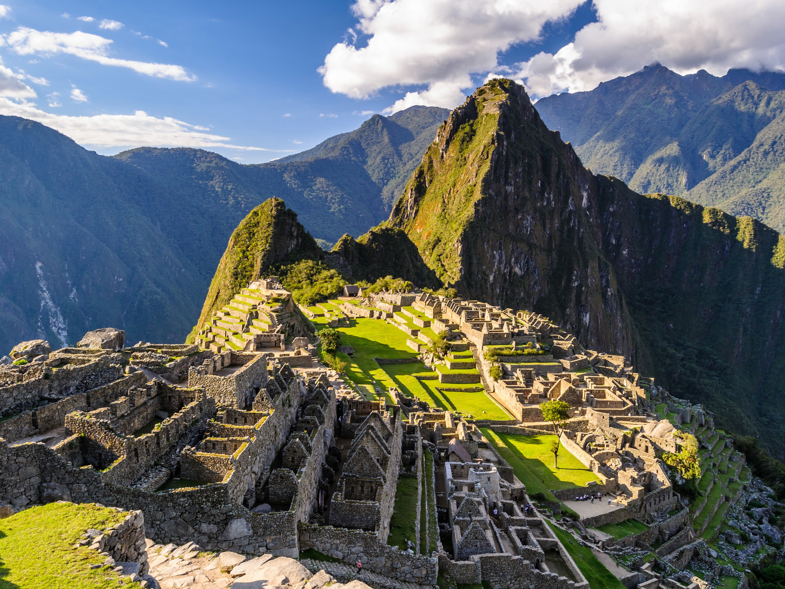 Vista de la ciudadela de Machu Picchu en Cusco Perú