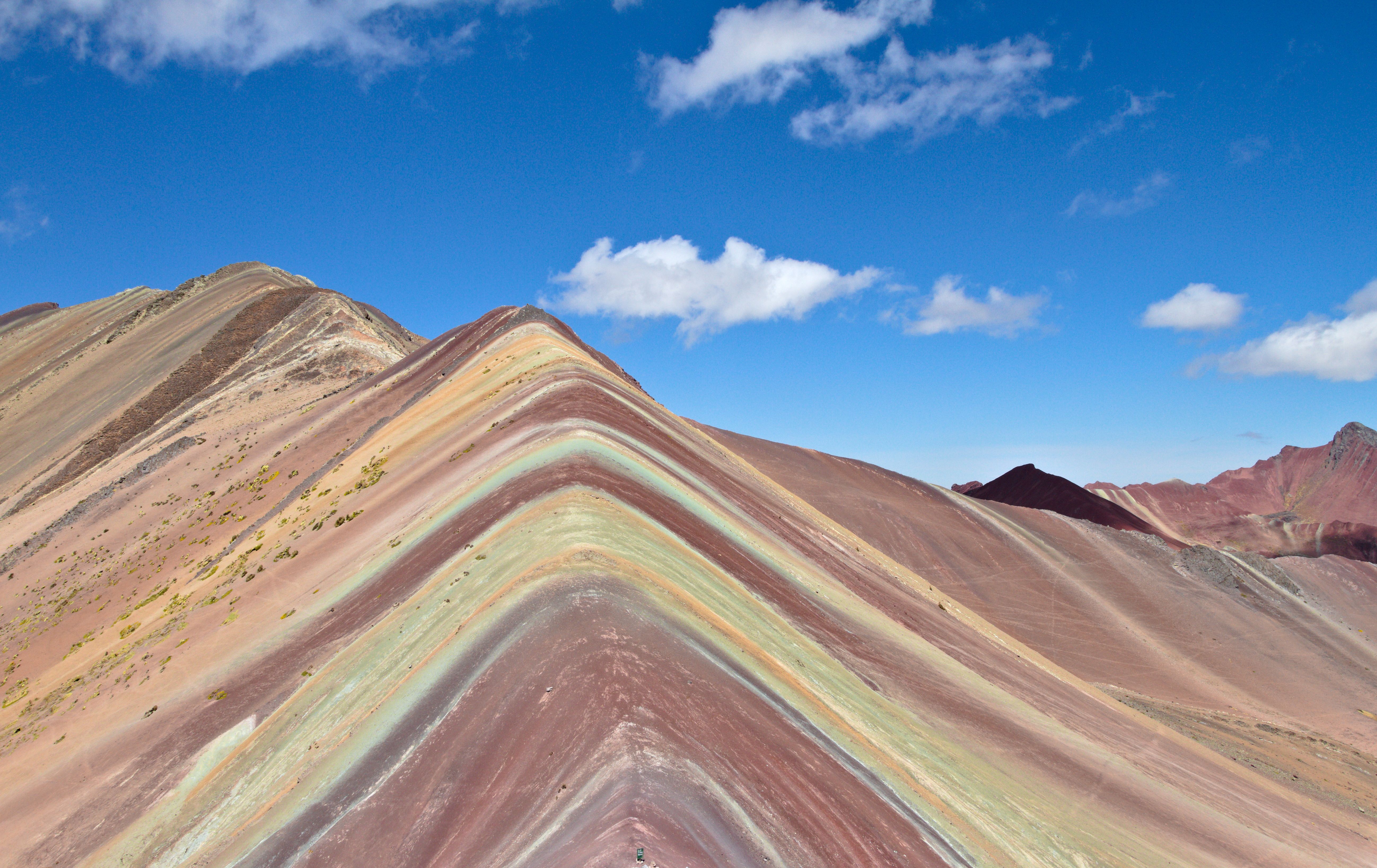 Montaña de Colores Vinicunca en los Andes del Perú