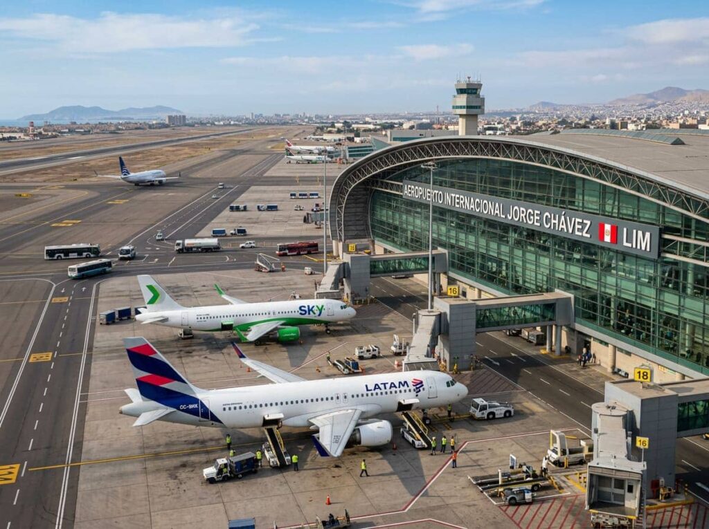 Aeropuerto Internacional Jorge Chávez en Lima, Perú