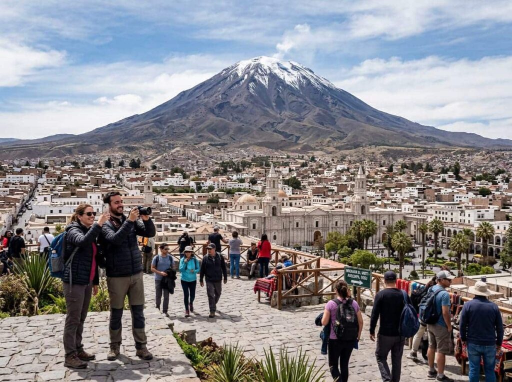 Volcán Misti en Arequipa, Perú