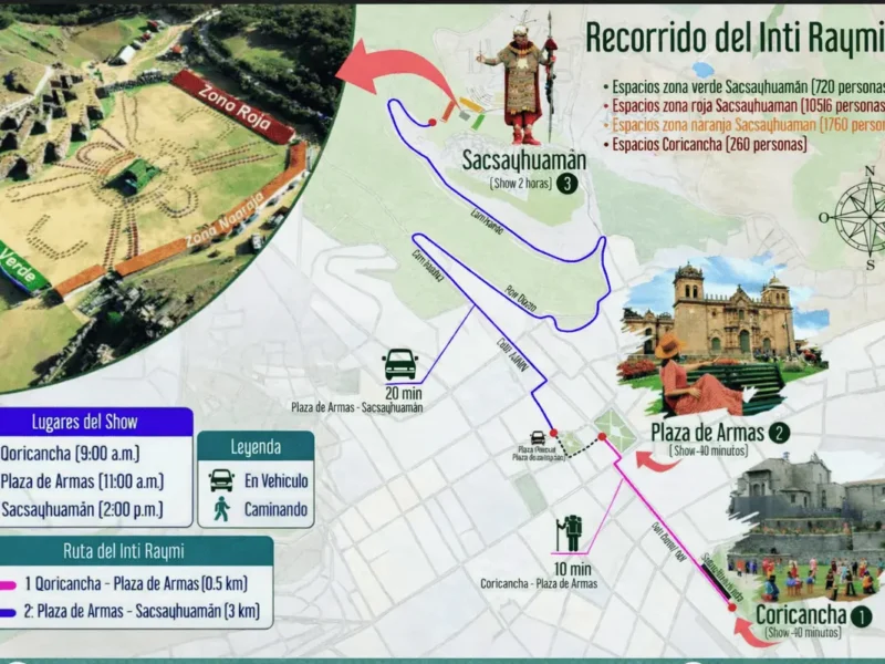 Mapa del tour