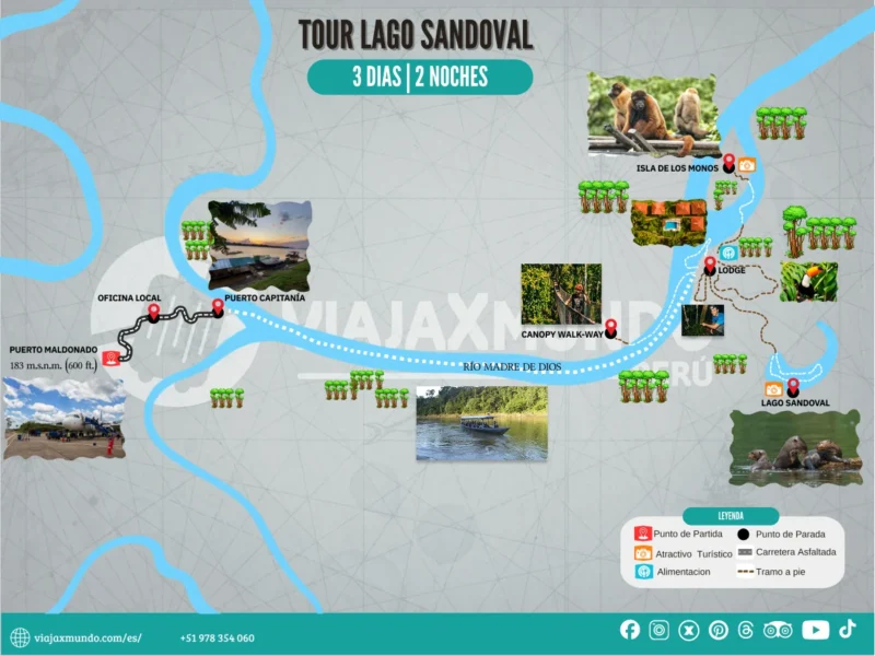 Mapa del tour