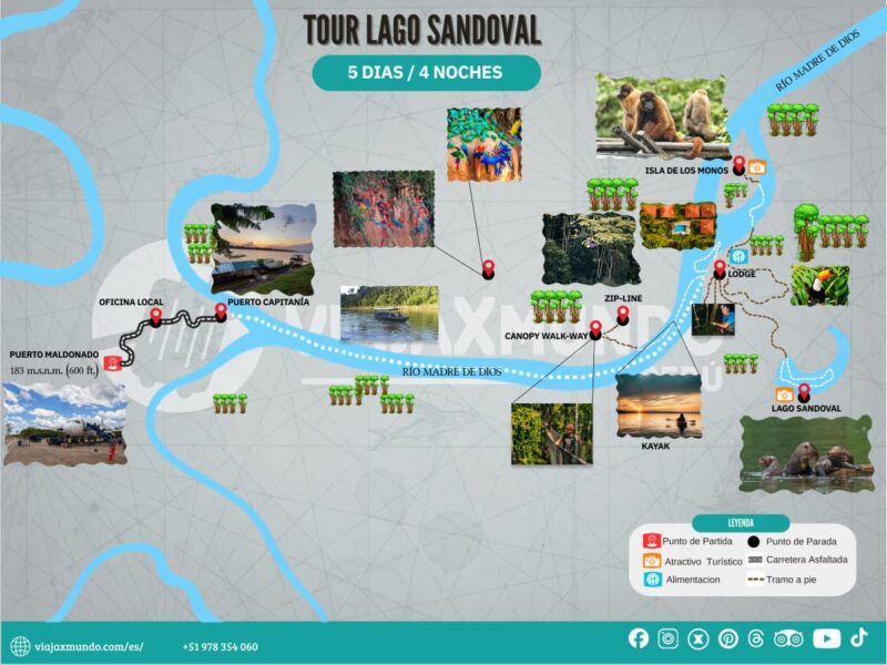 Mapa del tour