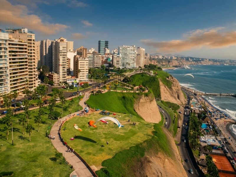 Vista de Lima y Miraflores durante el tour por Perú