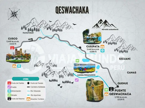 Mapa del tour