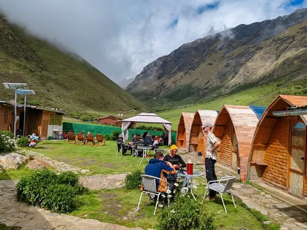 Lunch at the camp in Soraypampa