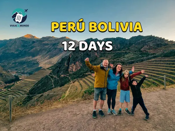 Collage of Peru and Bolivia highlights, from Machu Picchu to the Uyuni Salt Flats